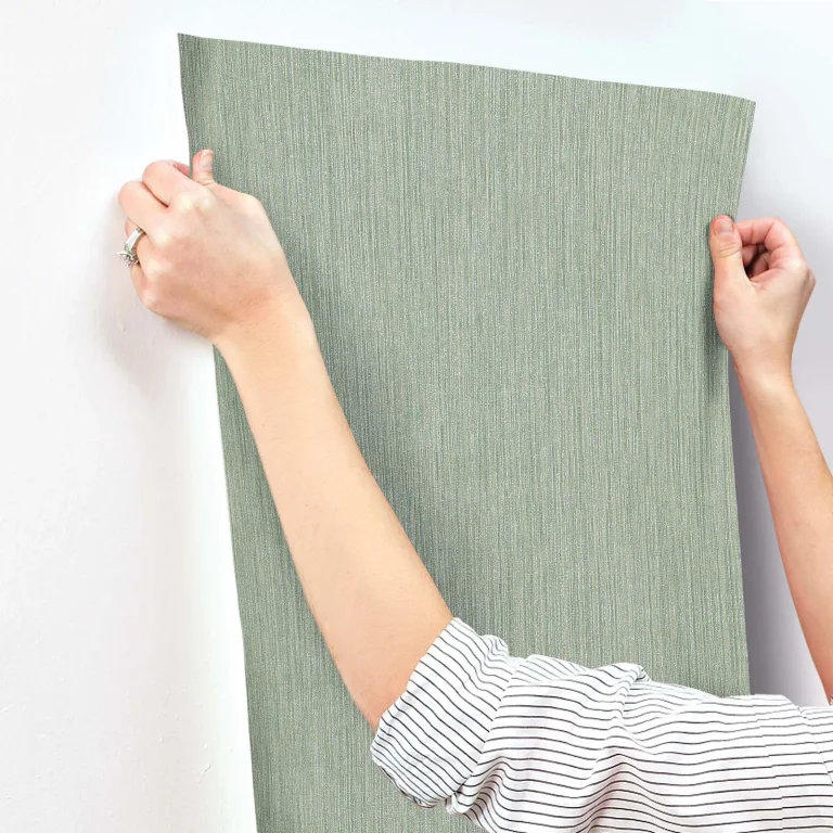 Washed Ramie Wallpaper - Sea — Ảnh 5