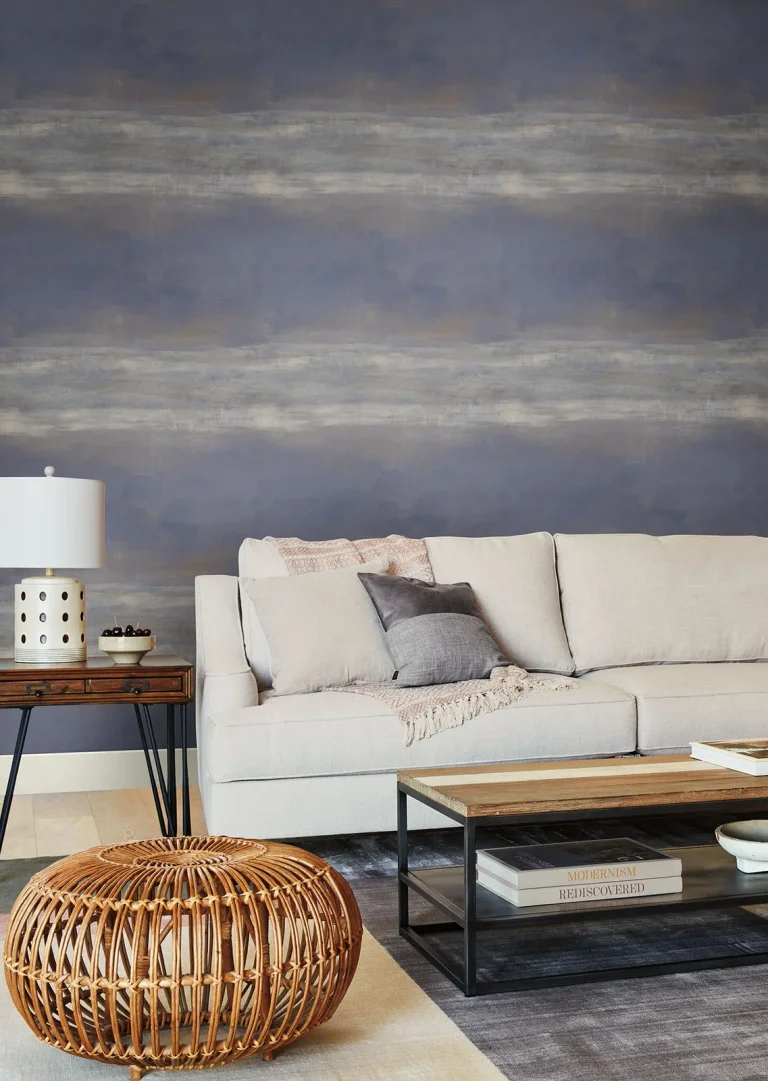 Serene Reflection Wallpaper - Navy — Image 6