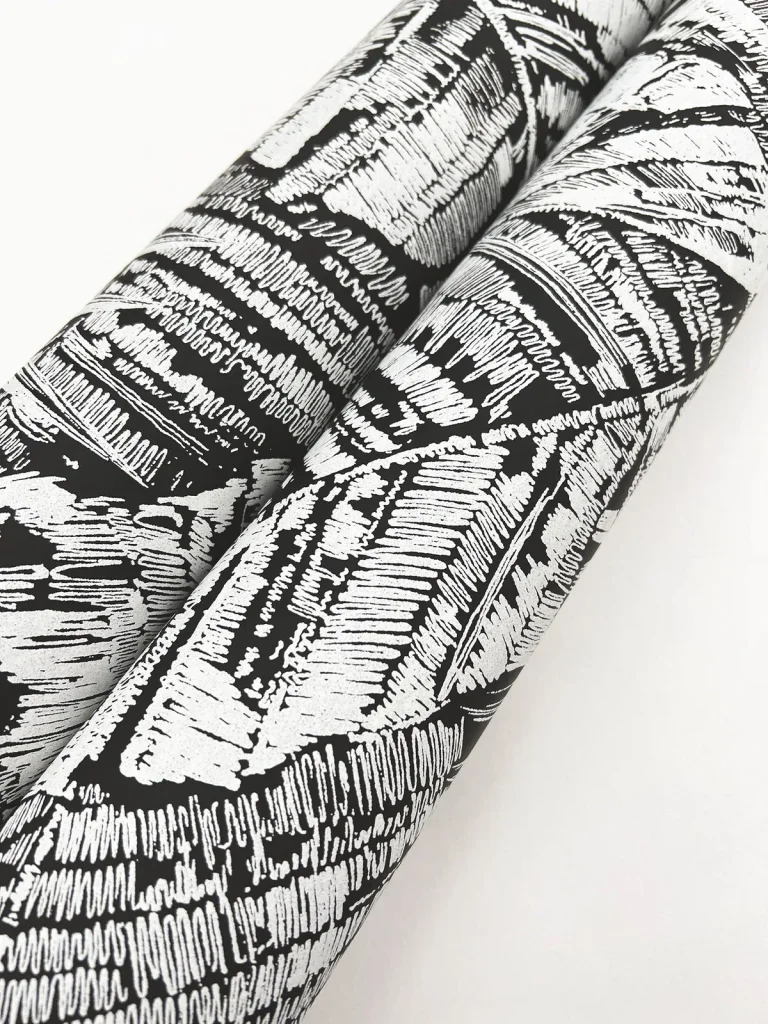 Palm Cove Toile Wallpaper - White/Black — Ảnh 6