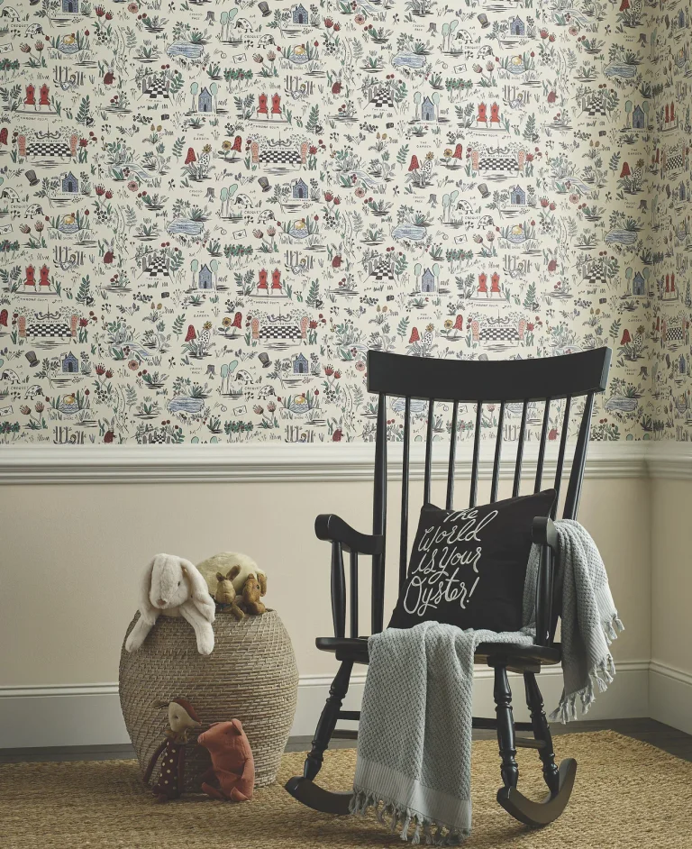Rifle Paper Co. Wonderland Peel and Stick Wallpaper - Pastel — Ảnh 5