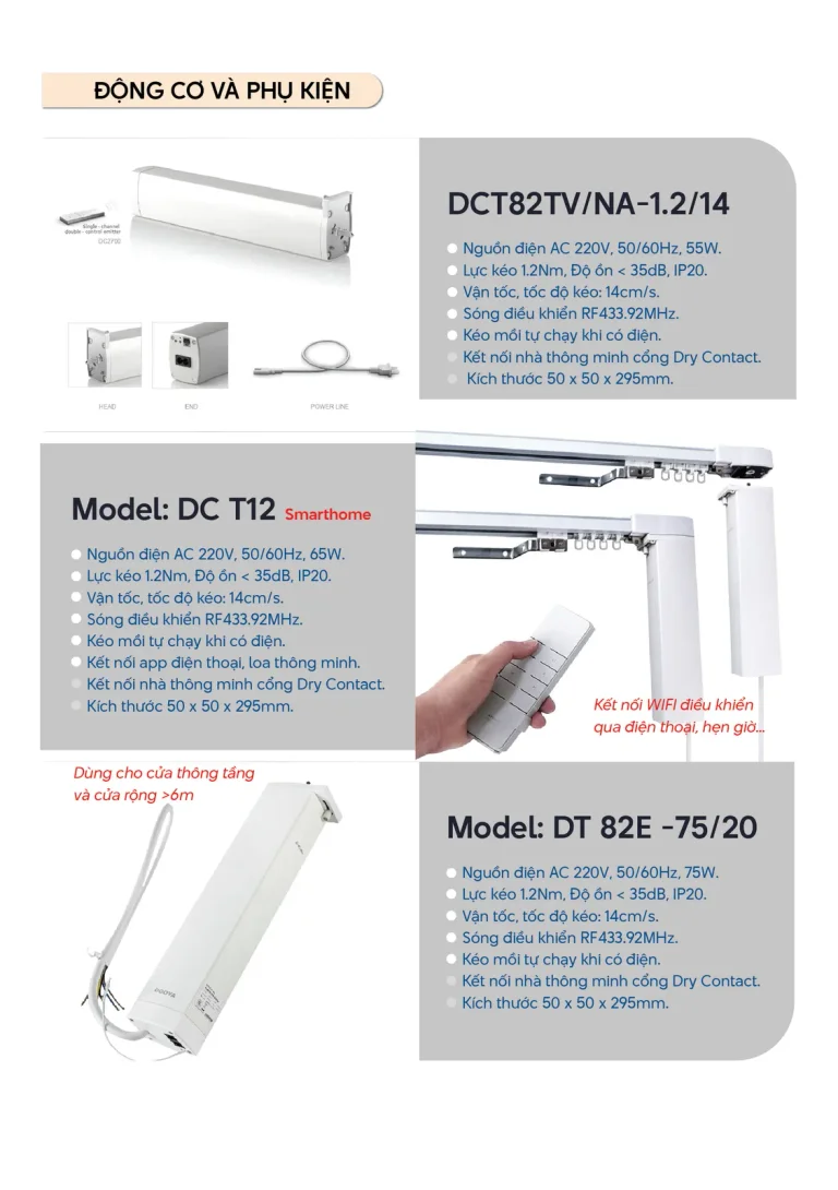 Động Cơ Rèm Vải Dooya — Image 2