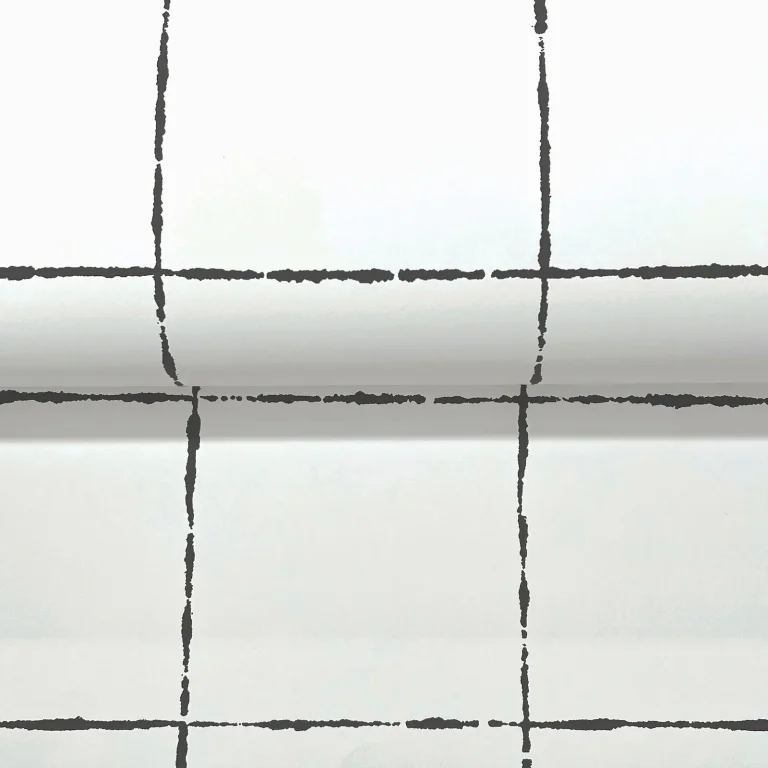 La Vitre Plaid Wallpaper - Carbon Black — Ảnh 7