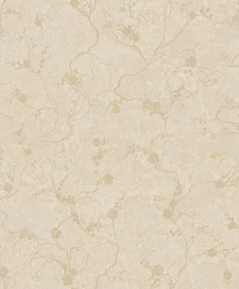 Mahina Floral Vine Wallpaper - Gold — Ảnh 4