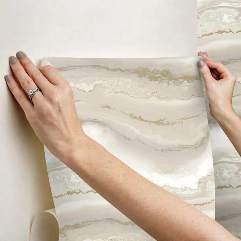 Shifting Sands Peel and Stick Wallpaper - Sand/Gold — Ảnh 3