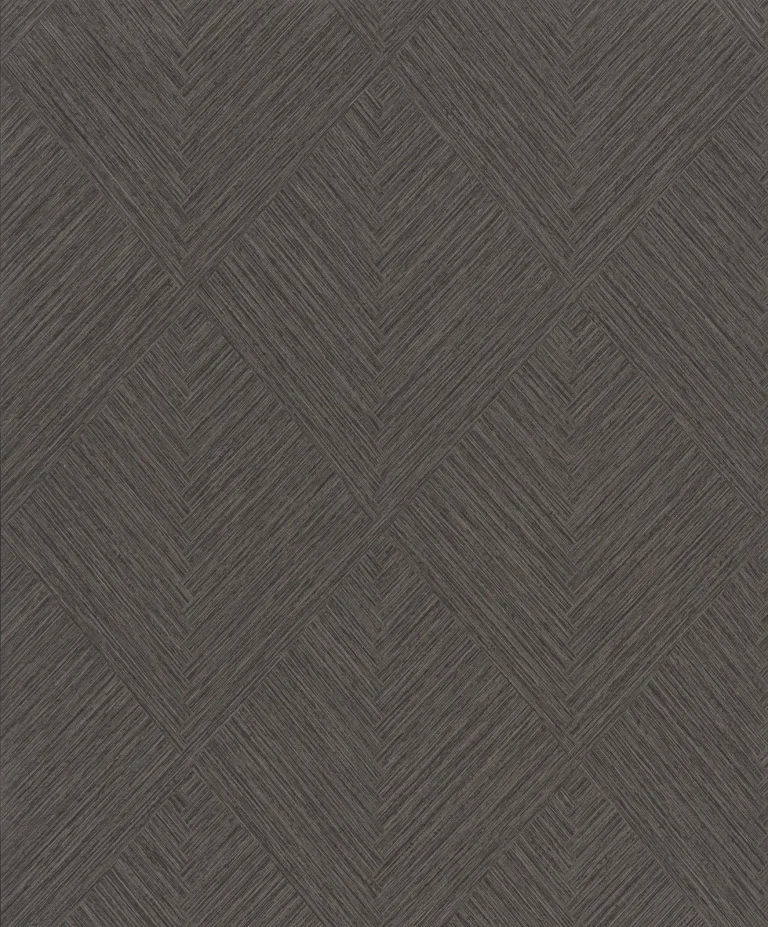 Chesapeake Hollis Textured Diamond Wallpaper - Charcoal — Ảnh 4