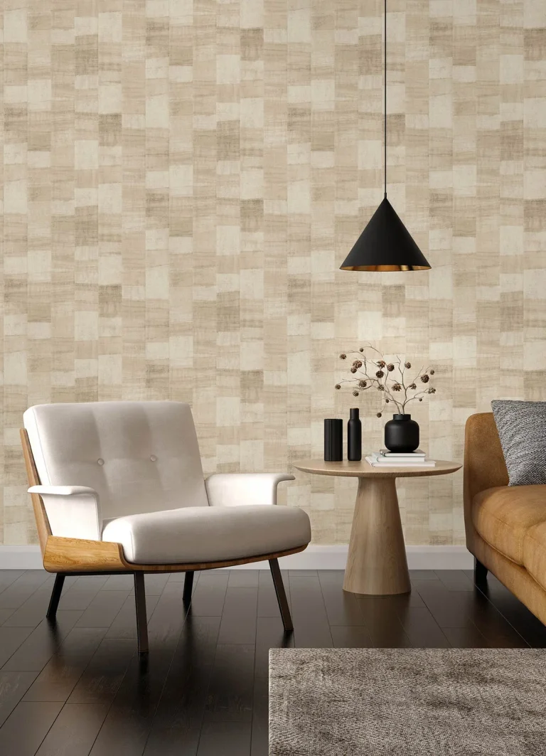 Ivo Block Stripe Wallpaper - Beige — Ảnh 5