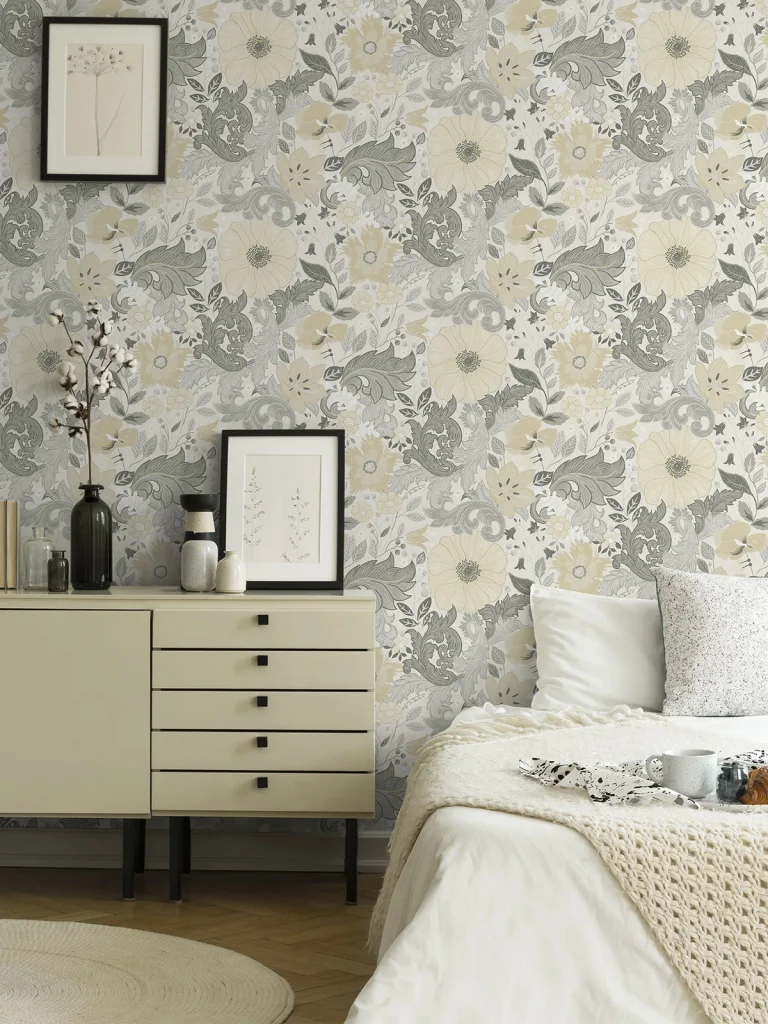 Victoria Floral Nouveau Wallpaper - Pastel — Ảnh 3