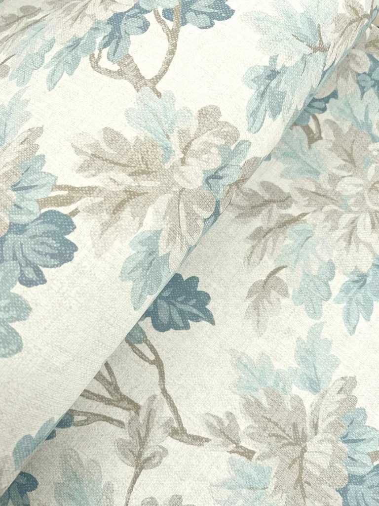 Oakcliff Leaf Trail Wallpaper - Blue — Ảnh 6
