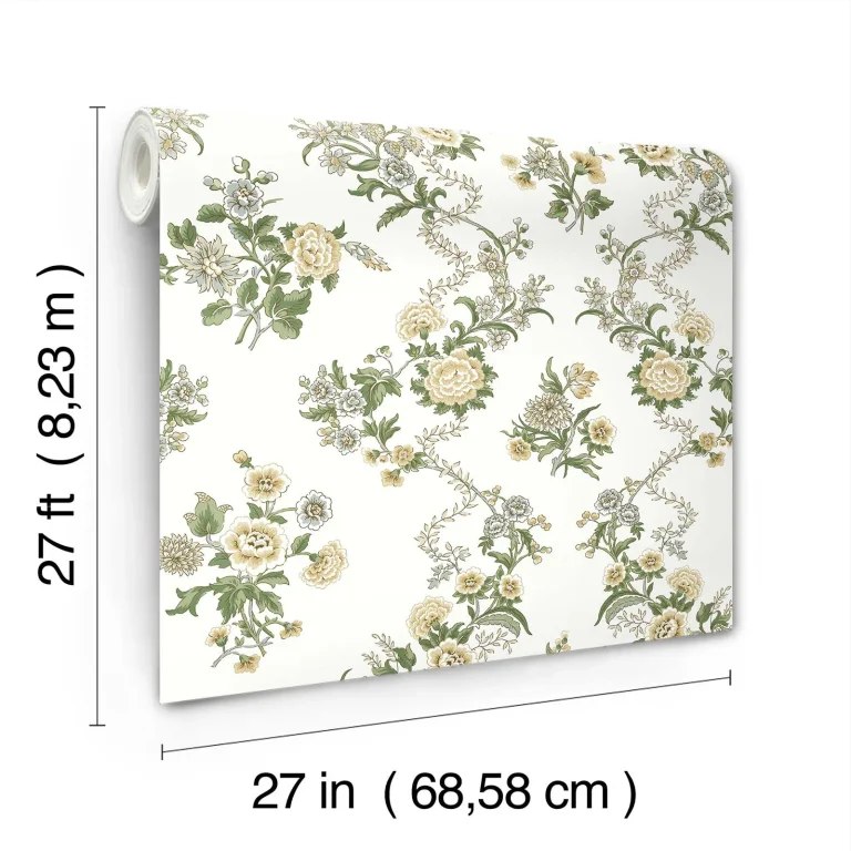 Genevieve Floral Trail Wallpaper - Butter — Ảnh 2