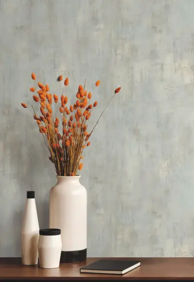 Conrete Patina Wallpaper - Blues