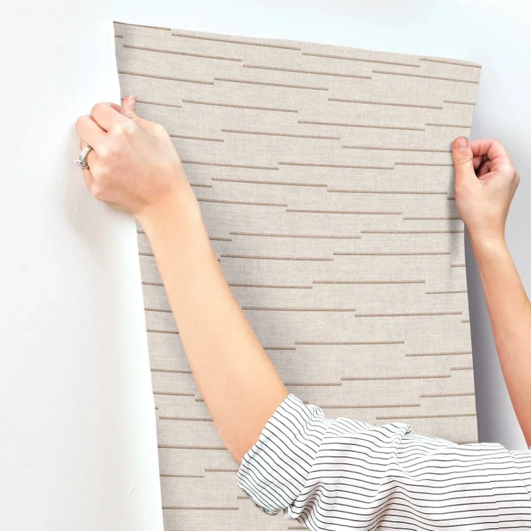 Latitude Striated Wallpaper - Beige — Ảnh 4