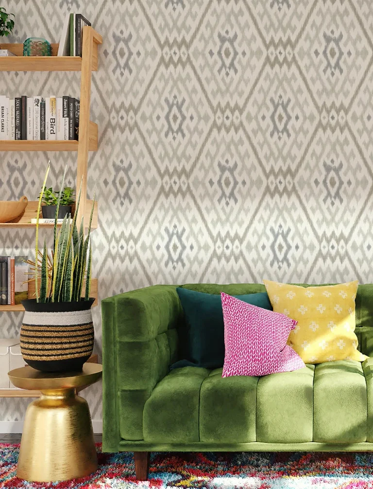 Solola Ikat Wallpaper - Stone — Ảnh 4
