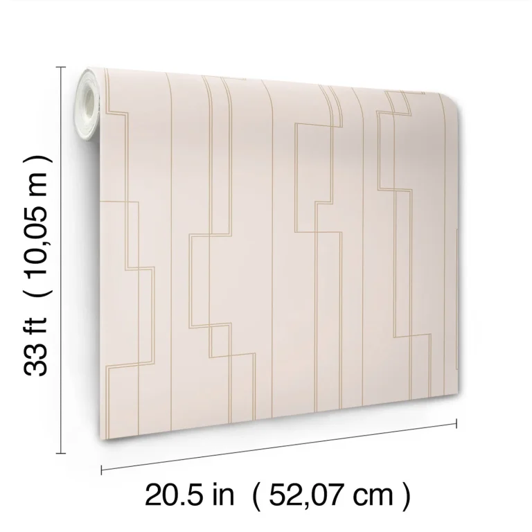 Anson Deco Detailing Wallpaper - Blush — Ảnh 6