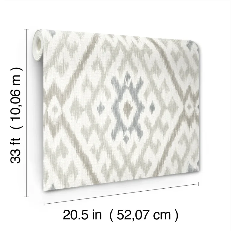 Solola Ikat Wallpaper - Stone — Ảnh 3