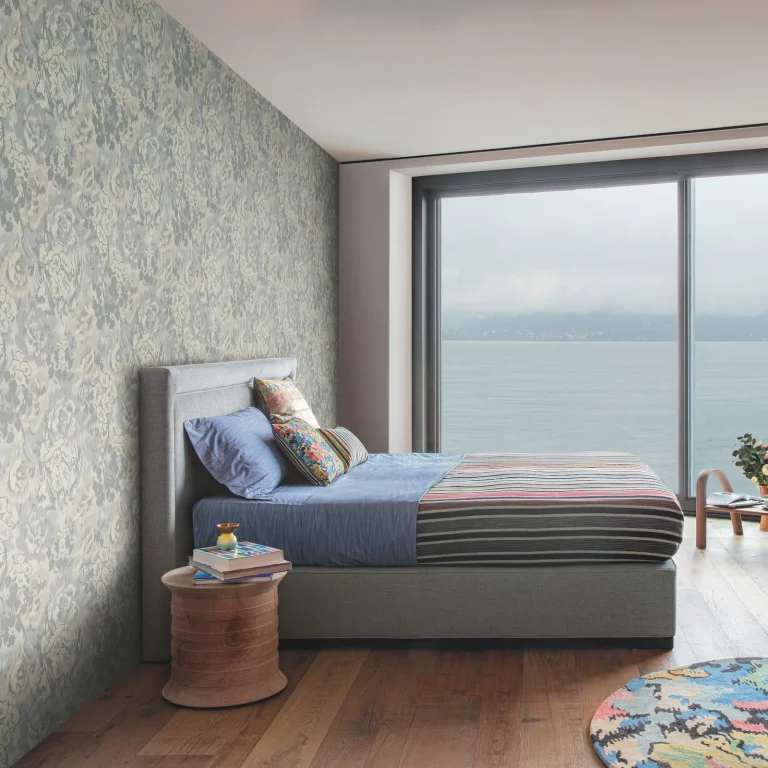 Flower Pot Wallpaper - Grey