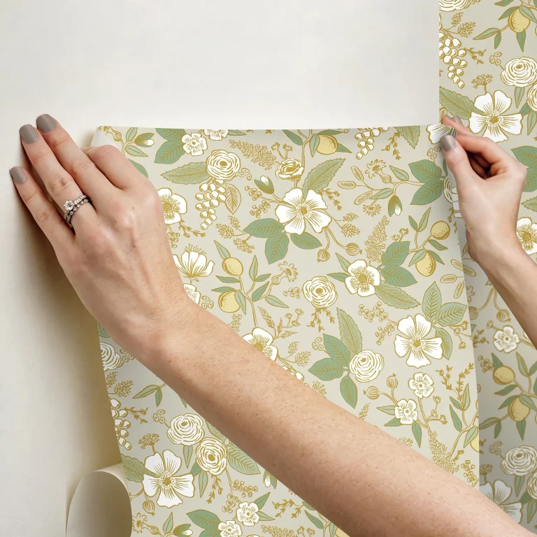 Rifle Paper Co. Colette Peel and Stick Wallpaper - Linen — Ảnh 2