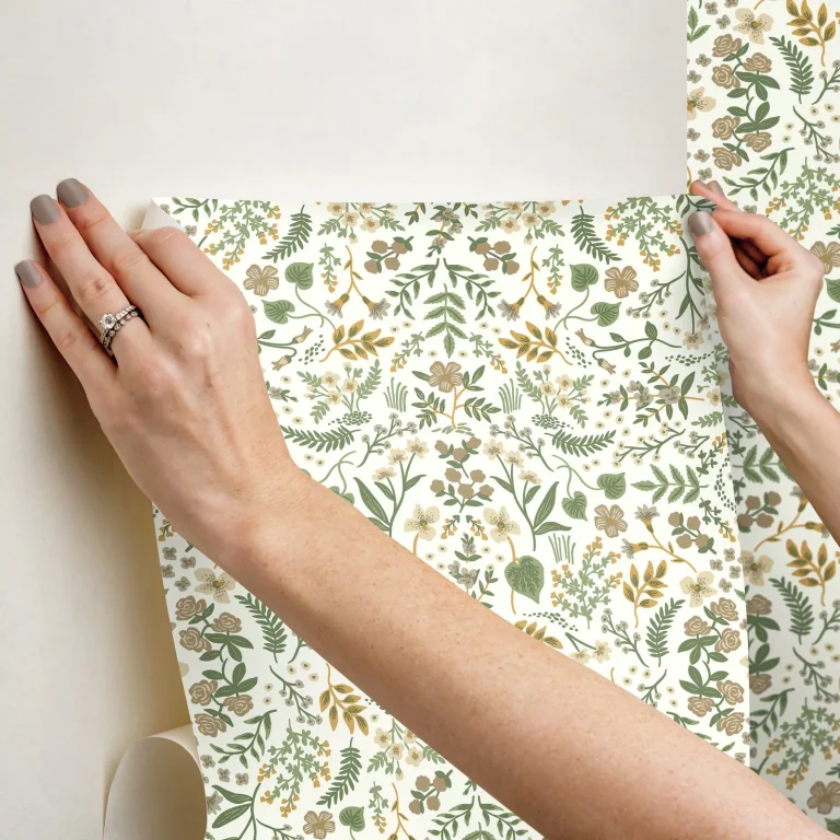 Rifle Paper Co. Wildwood Peel and Stick Wallpaper - Linen — Ảnh 2