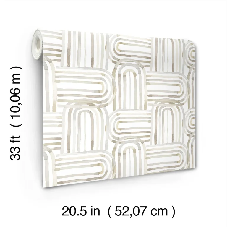 Lolly Arches Wallpaper - Beige — Image 6