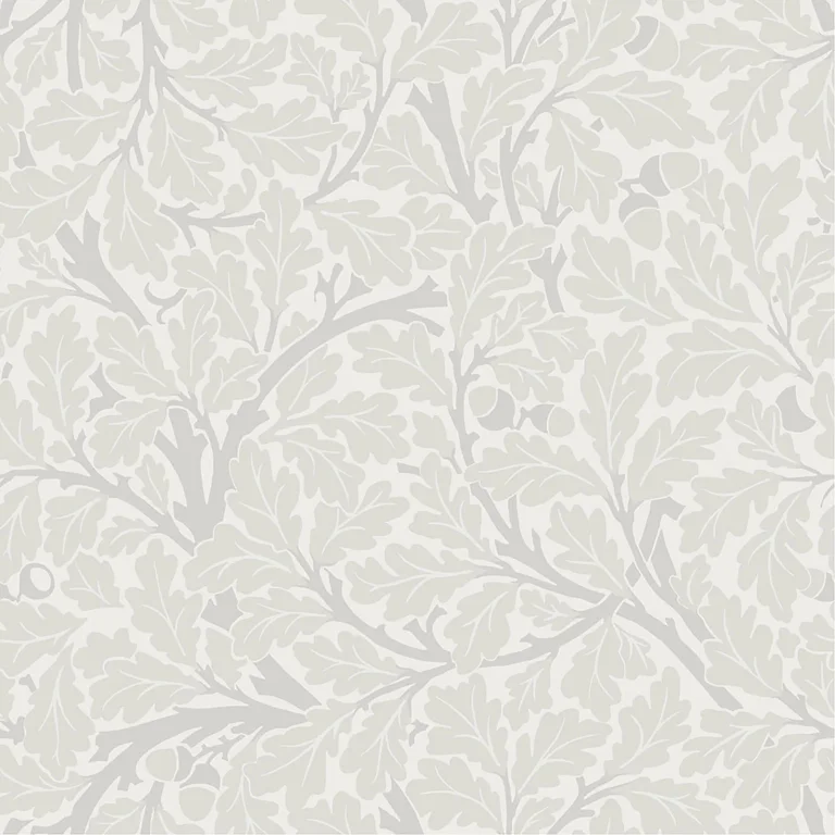 Oak Tree Leaf Wallpaper - Dove — Image 4