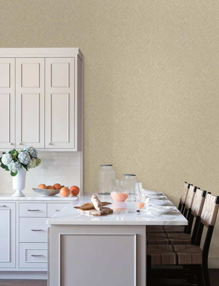 Chesapeake Hollis Textured Diamond Wallpaper - Brown — Ảnh 4