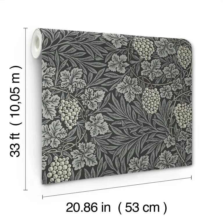 Vine Woodland Fruits Wallpaper - Denim — Ảnh 3