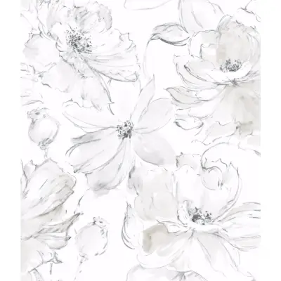 Floral Dreams Wallpaper - Grey Mix