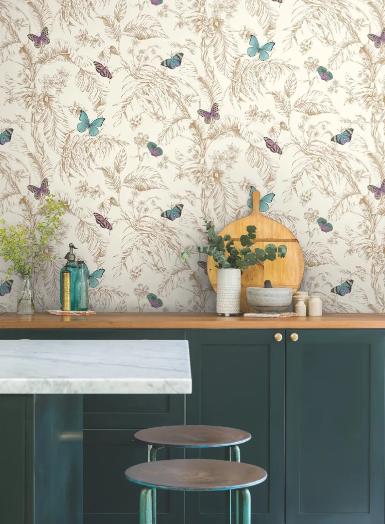 Papillon Wallpaper - Gold — Ảnh 3