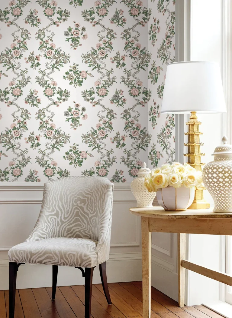 Genevieve Floral Trail Wallpaper - Blush — Ảnh 3