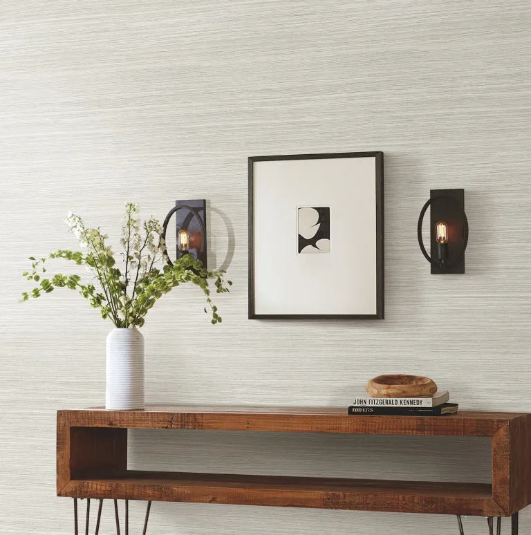 Cattail Weave Peel and Stick Wallpaper - Sand — Ảnh 4