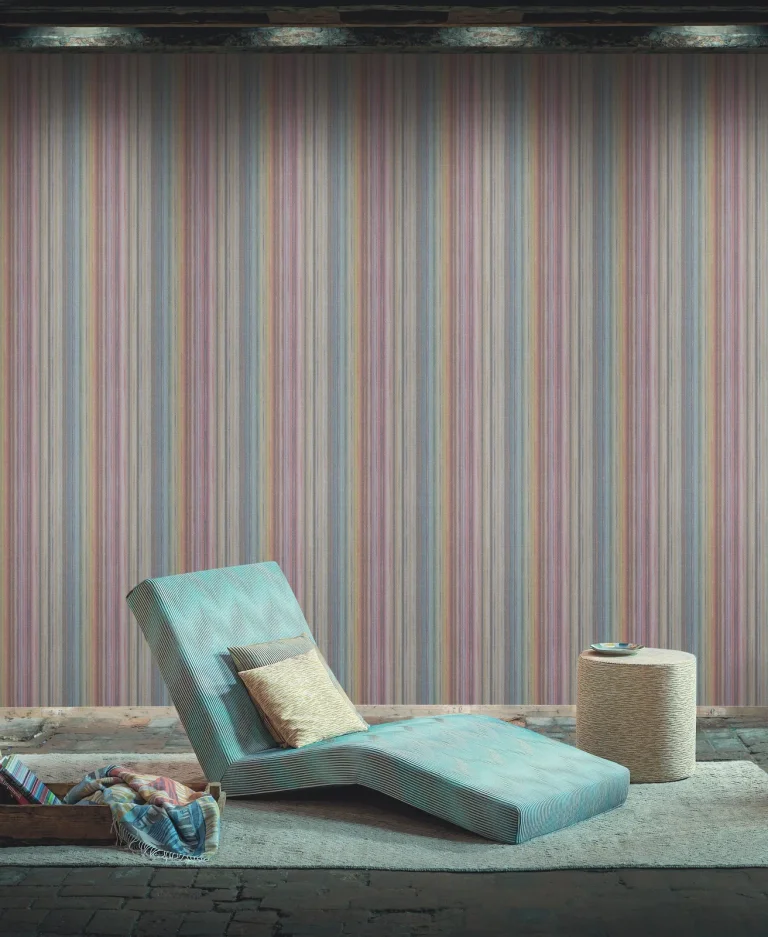 Striped Sunset Glitter Wallpaper - Rainbow/Multi — Image 6