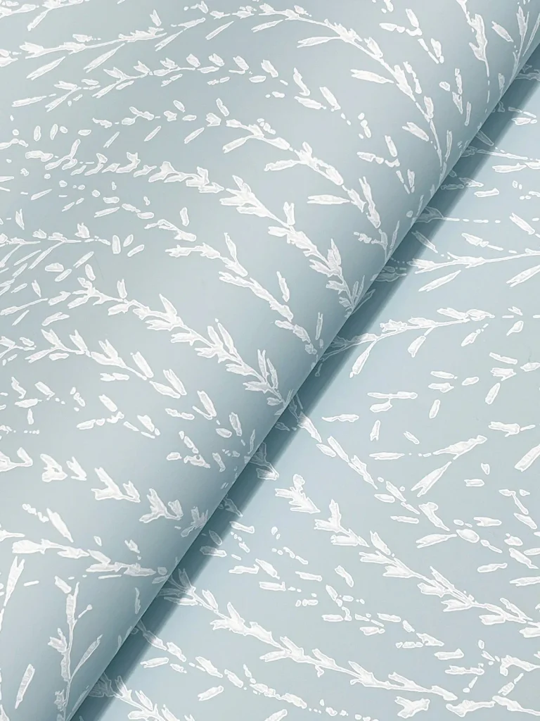 Willow Song Botanical Wallpaper - Sky Blue — Ảnh 4