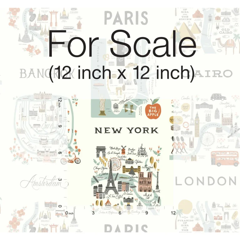 Rifle Paper Co. City Maps Wallpaper - Mint — Ảnh 2