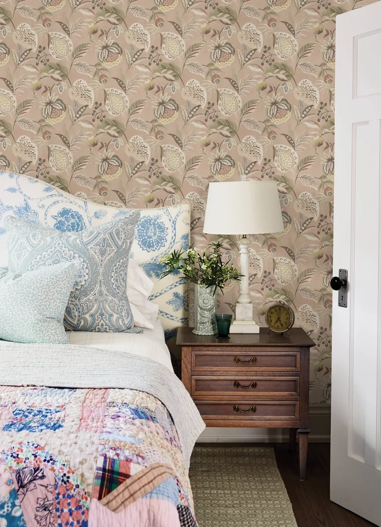 Chesapeake Bohemian Jacobean Wallpaper - Blush — Ảnh 6