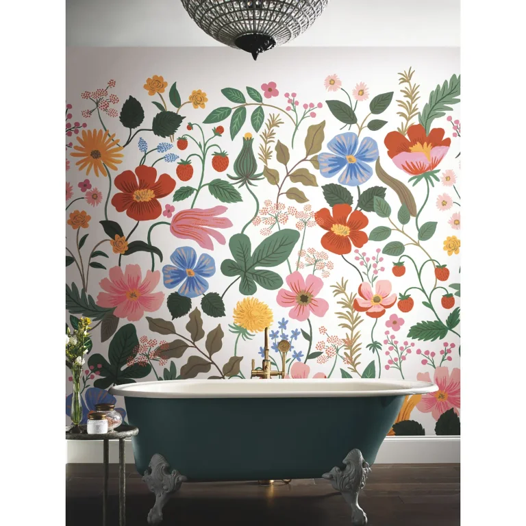 Rifle Paper Co. Strawberry Fields Peel and Stick Wall Mural - Garden Multi — Ảnh 3