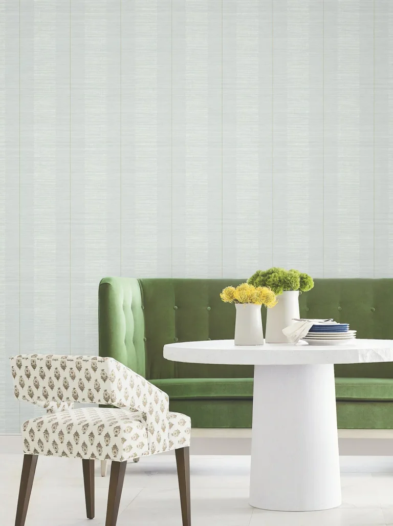 Colbert Stripe Textured Wallpaper - Light Blue — Ảnh 4