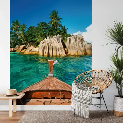 St.Pierre Island At Seychelles - Wall Mural 5033 - 4 Panel - 192cm x 260cm