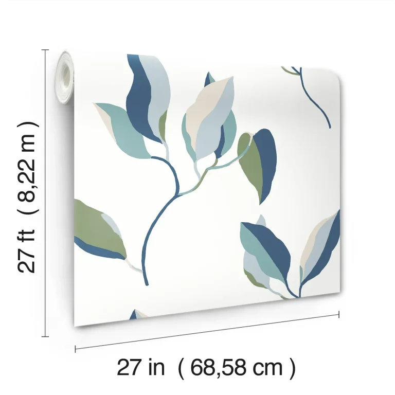 Brushwork Branches Wallpaper - Alpine & Cobalt — Ảnh 7