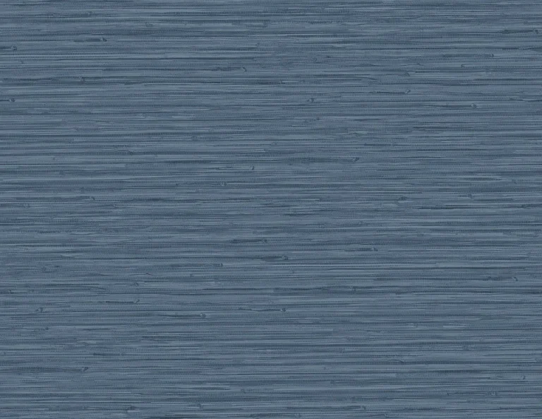 Rushmore Faux Grasscloth Wallpaper - Blue — Image 4