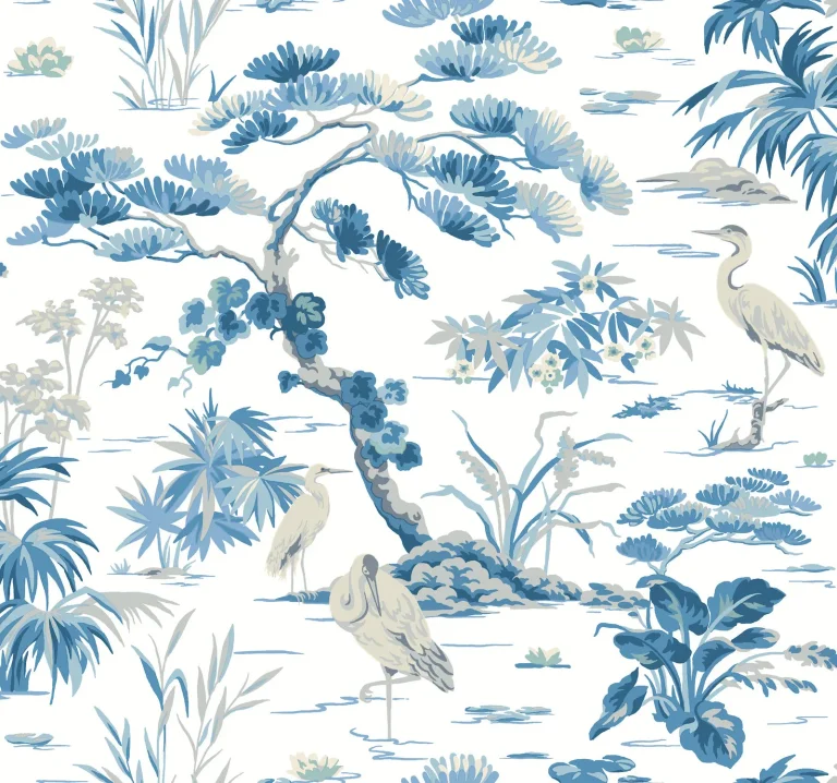 Ronald Redding Bridgewater Wallpaper - White — Ảnh 2