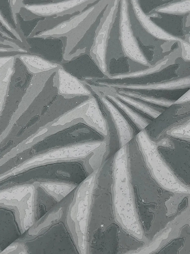 Candice Olson Sculpted Fans Wallpaper - Charcoal — Ảnh 6