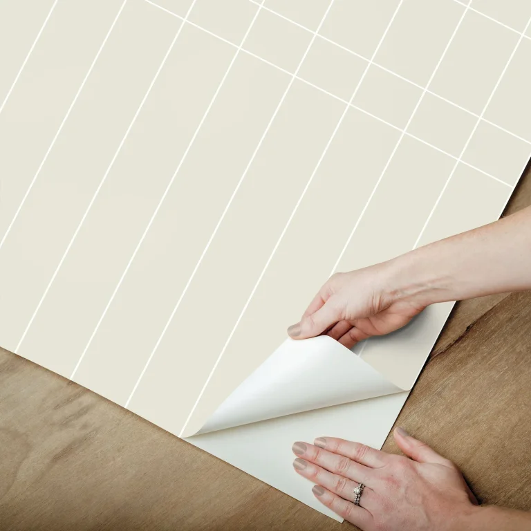 Magnolia Home Linear Gridwork Wallpaper - Beige — Image 4