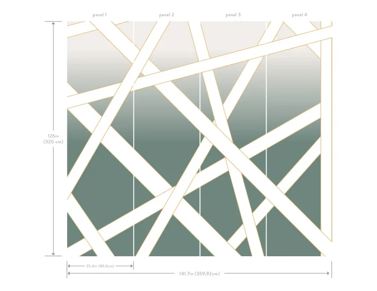 Nastri Shade Wall Mural - Green — Ảnh 2