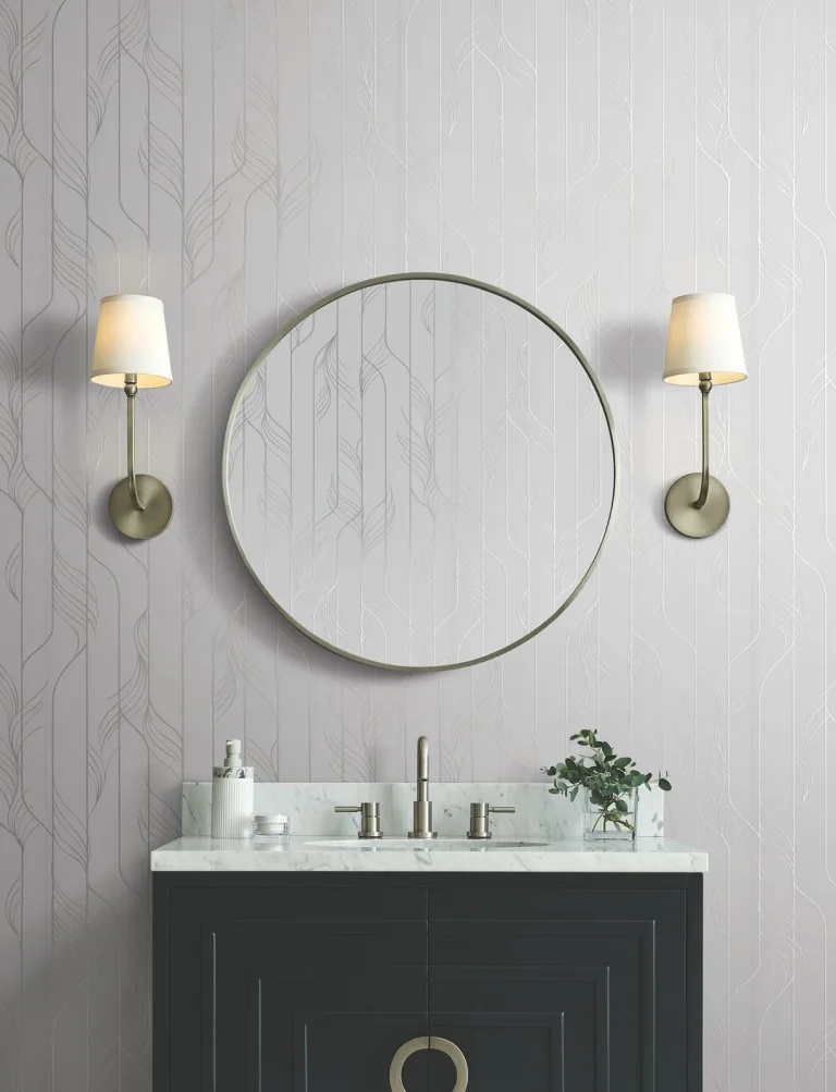 Candice Olson Elemental Thread Wallpaper - White & Silver — Ảnh 5