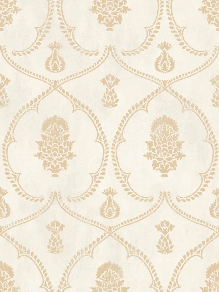 Ronald Redding Royal Damask Wallpaper - Soft Gold — Ảnh 3