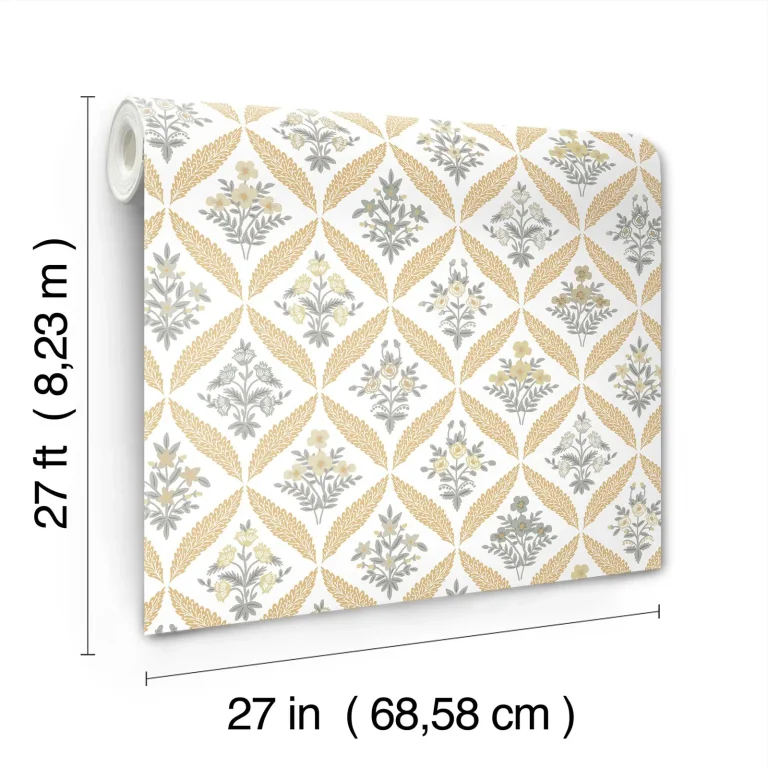 Rifle Paper Co. Estee Garden Wallpaper - Gold Multi — Ảnh 7