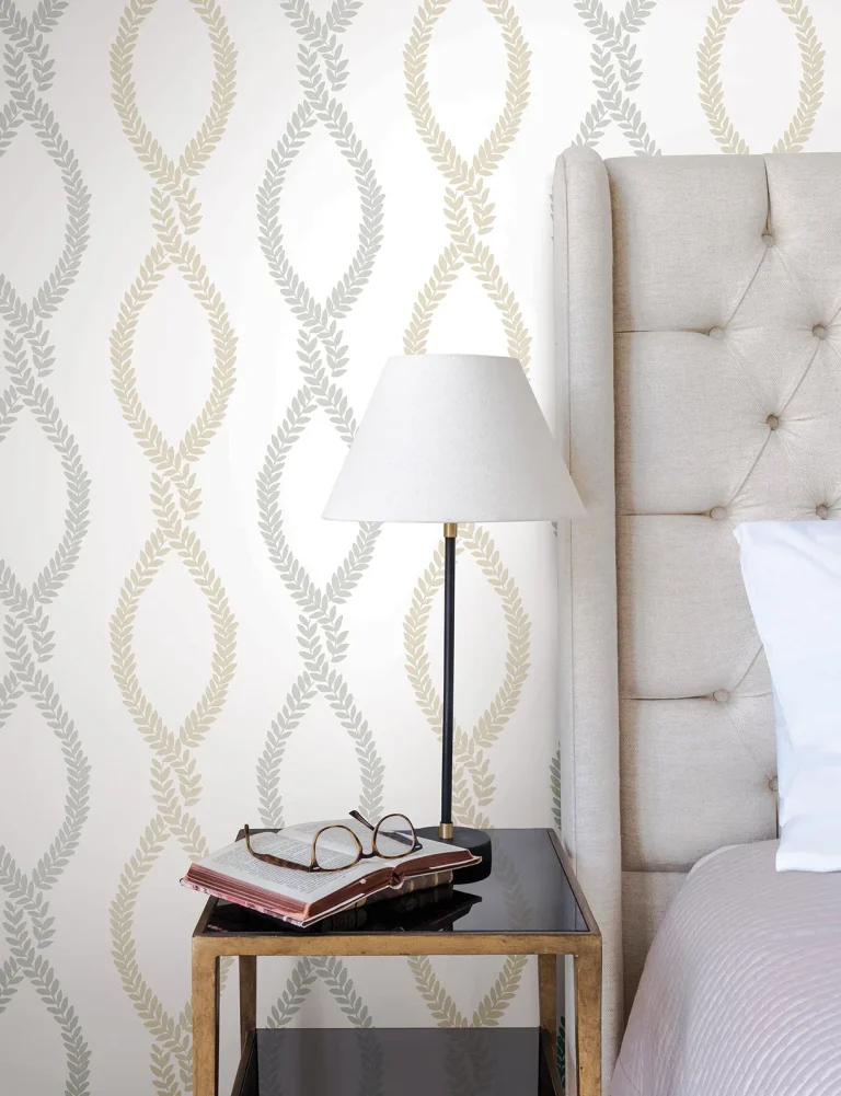 Laureate Vine Trellis Wallpaper - Neutral — Ảnh 3