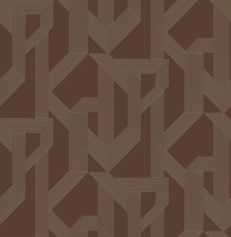 Franz Geometric Wallpaper - Maroon — Ảnh 3