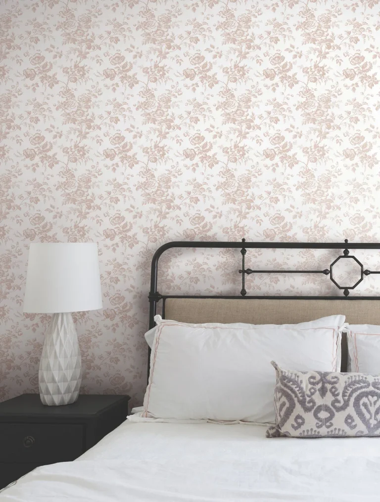 Anemone Toile Wallpaper - Blush — Ảnh 4