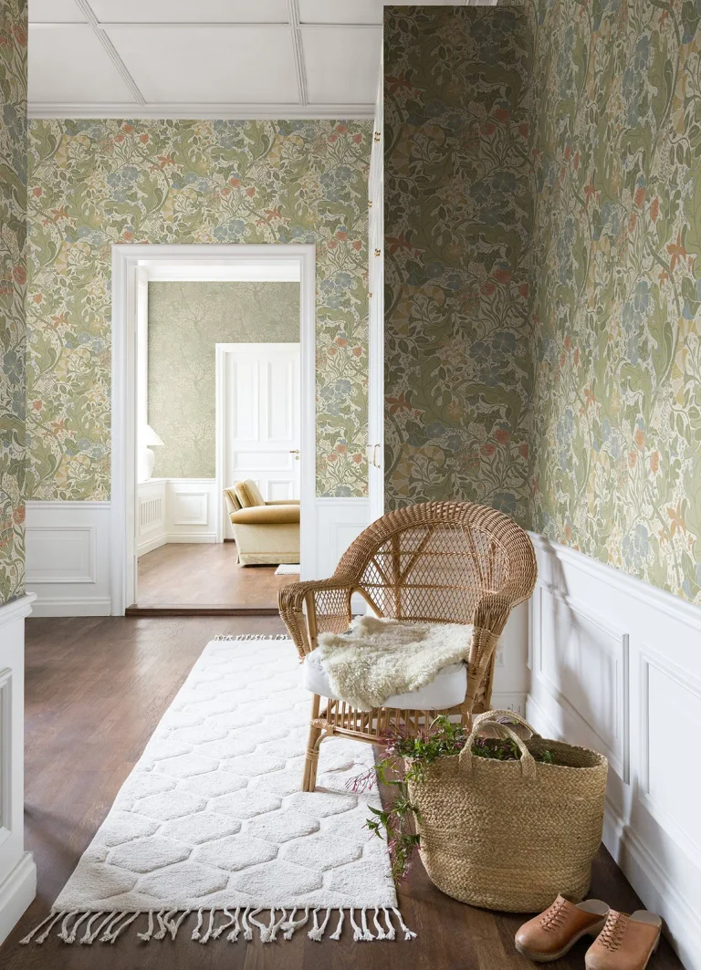 Elise Nouveau Gardens Wallpaper - Cream — Image 2