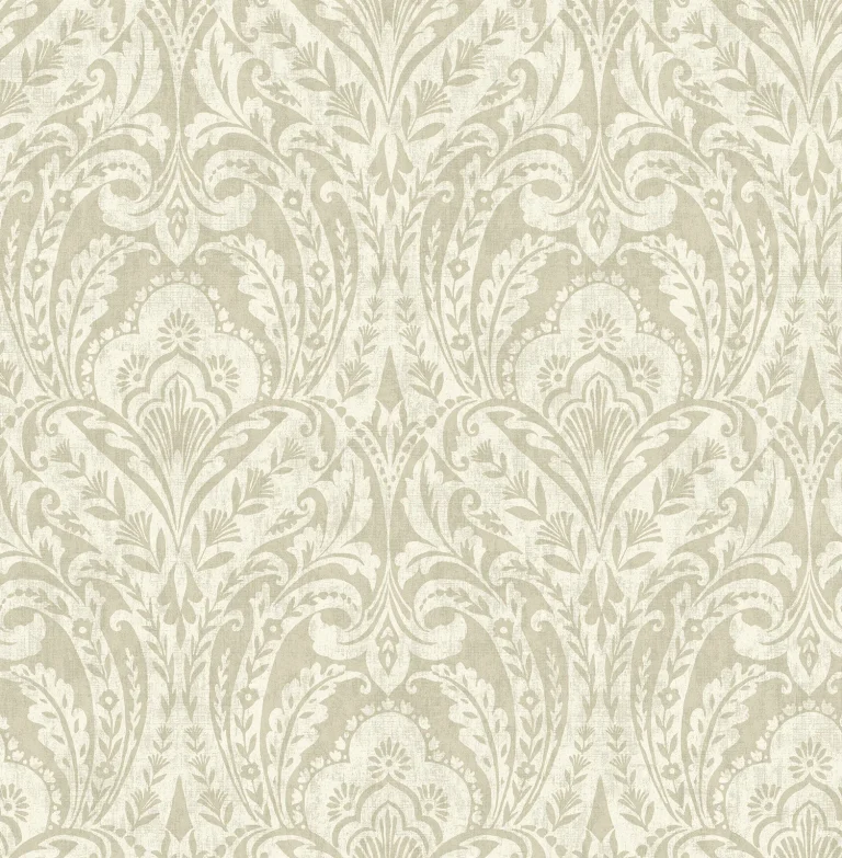 Berkshire Damask Wallpaper - Beige — Ảnh 5